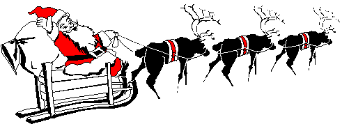 Santa and Reindeer gif
